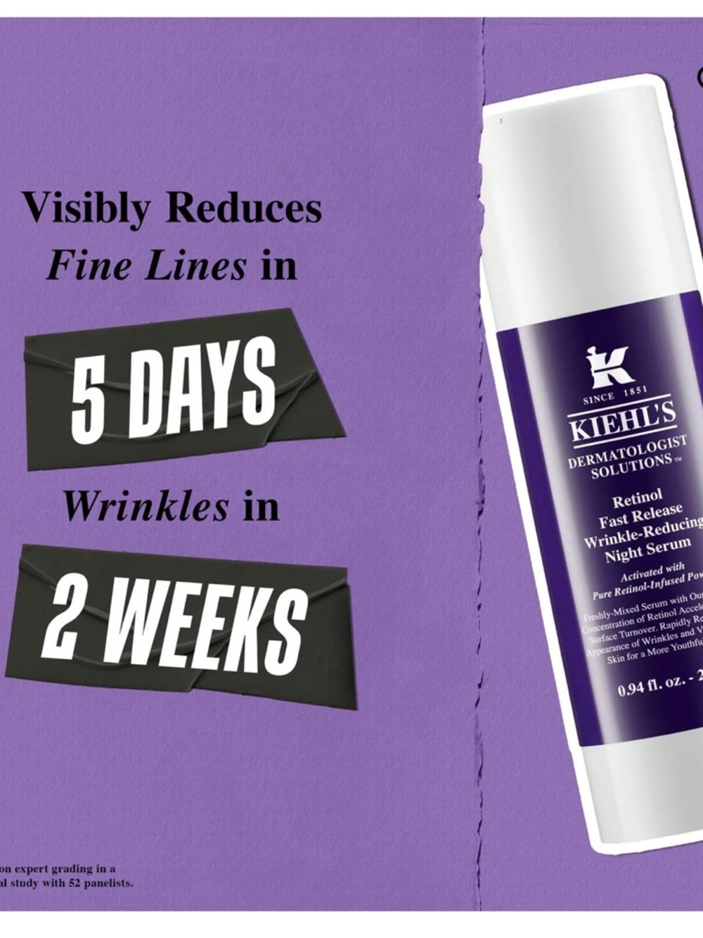 Kiehl's | Retinol Fast Release Night Serum |Retail $88